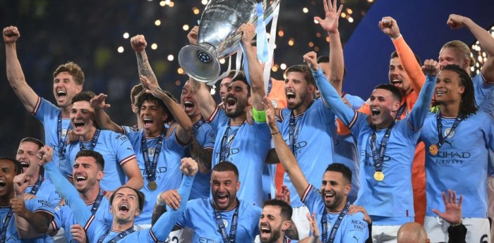 Un piloto de F1 fue parte de la consagración del Manchester City en la Champions League