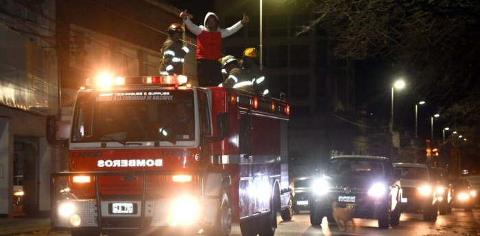 Balcarce: emotivo recibimiento a Santiago Mangoni