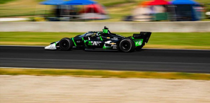 IndyCar: Canapino fue el mejor rookie de la carrera en Road America