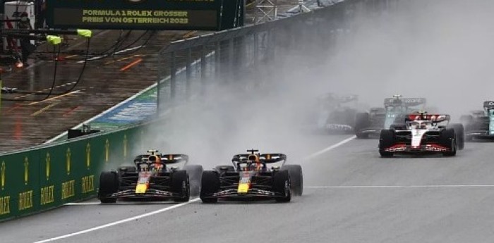 F1: el encontronazo entre Verstappen y Pérez en el sprint de Austria