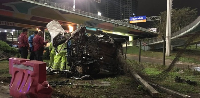 Mirá cómo voló un auto a 170 km/h en la General Paz