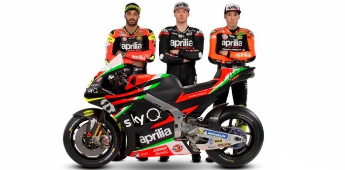 Aprilia reveló su diseño para la temporada 2019