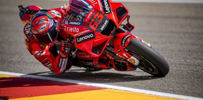 Pole de "Pecco" Bagnaia en Aragón