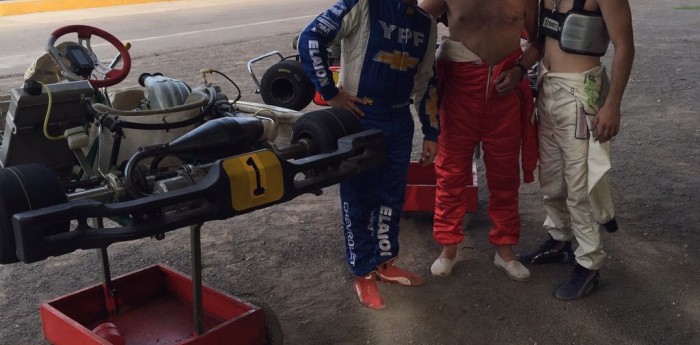 Fontana y Trosset en karting