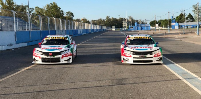 Honda Racing probó con dos autos en las rectas de Rafaela