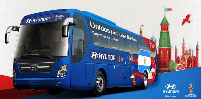 Hyundai proveerá 530 vehículos para el Mundial de Rusia