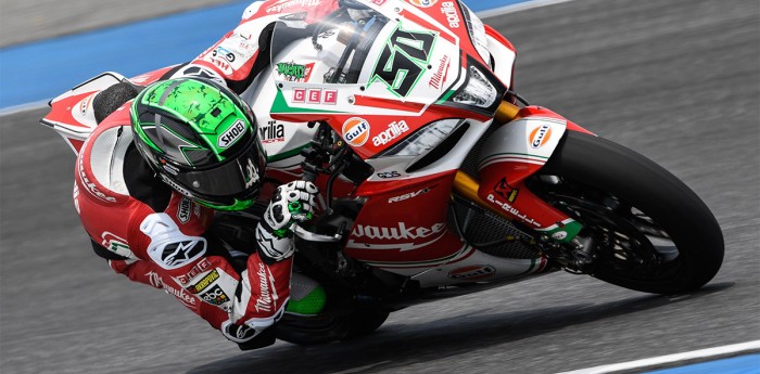 Eugene Laverty evoluciona de su fractura