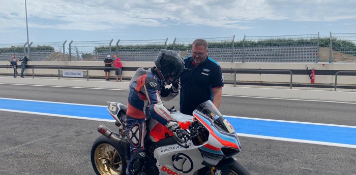 Sébastien Loeb giró con una Ducati en Paul Ricard