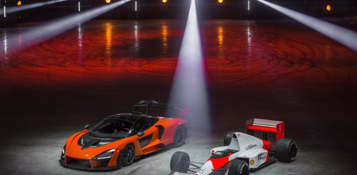 El McLaren Senna y el McLaren F1 MP4/5 juntos en un mismo video