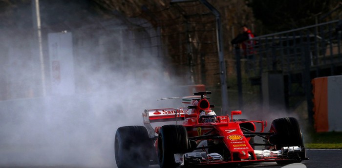 Hoy la F1 prueba sobre mojado