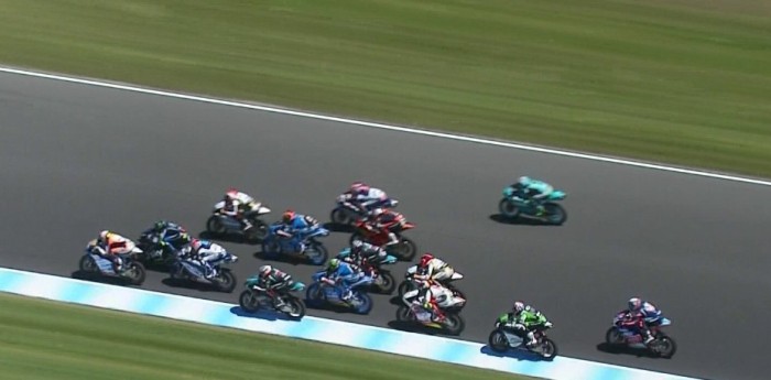 Impresionante final en Moto3