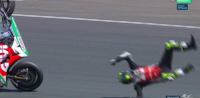 Cal Crutchlow se la pega fuerte en Le Mans