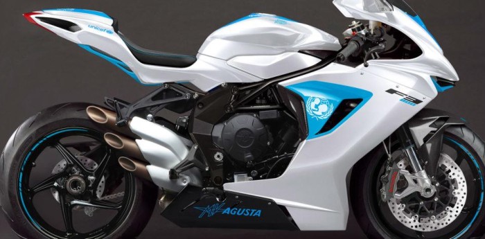 Subastaron en 100 mil euros la MV Agusta F3 Unicef 