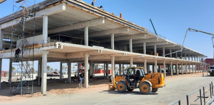 Avanzan las obras de reconstrucción en Termas de Río Hondo