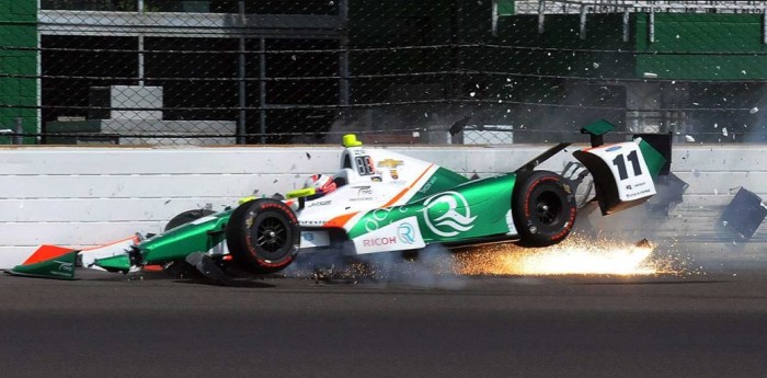 Accidente del Juncos Racing en Indianápolis