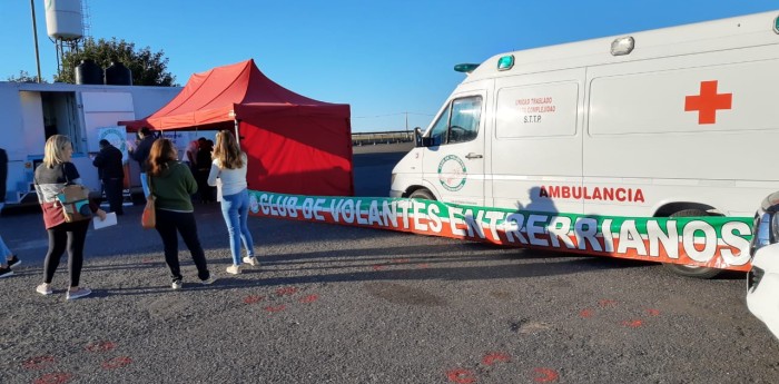 Colecta de sangre en el autódromo de Paraná