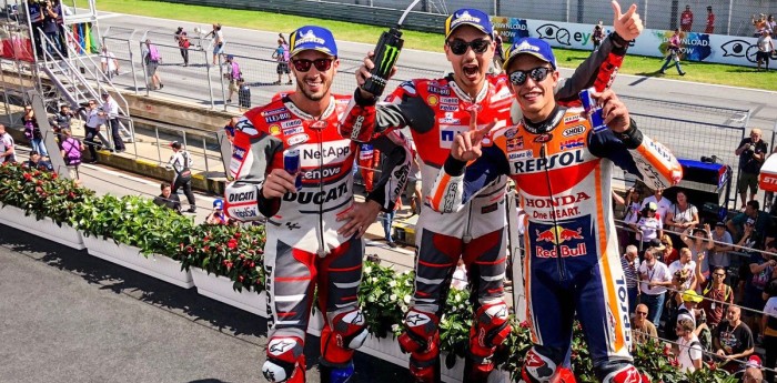 Resultado final del Moto GP en Austria