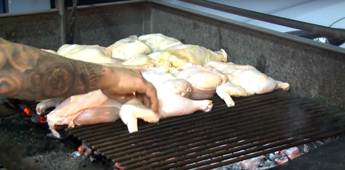 Un clásico del TC: asado post victoria