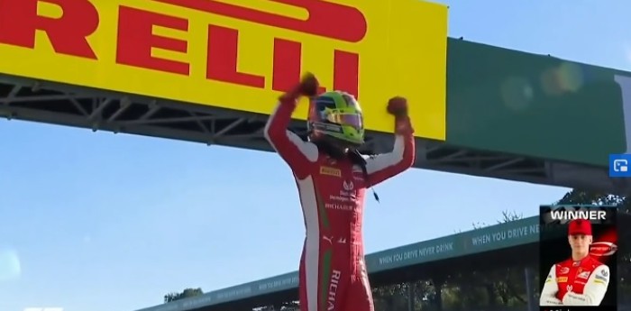 Gran maniobra: Mick Schumacher ganó a lo Schumacher