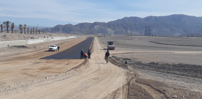 Comenzaron los trabajos de asfalto en la variante de Villicum