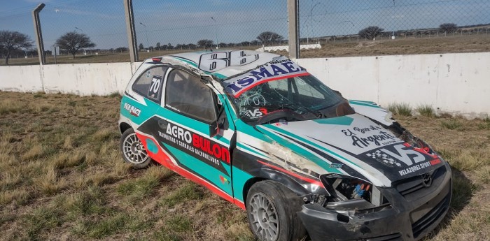 Mirá el fuerte accidente del ganador de la Fórmula Renault en Toay