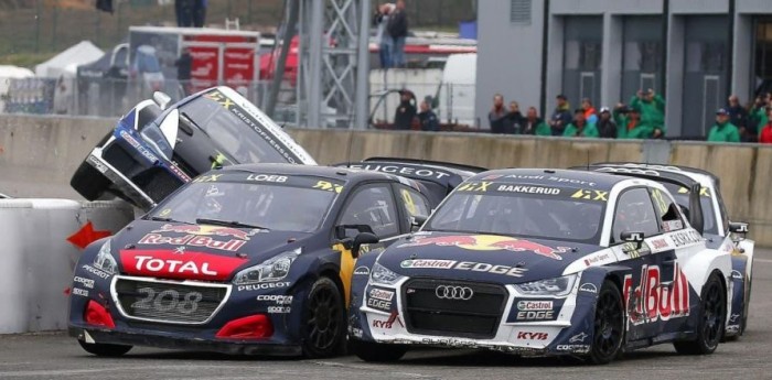 Loeb ganó en Bélgica la tercera del Rallycross mundial